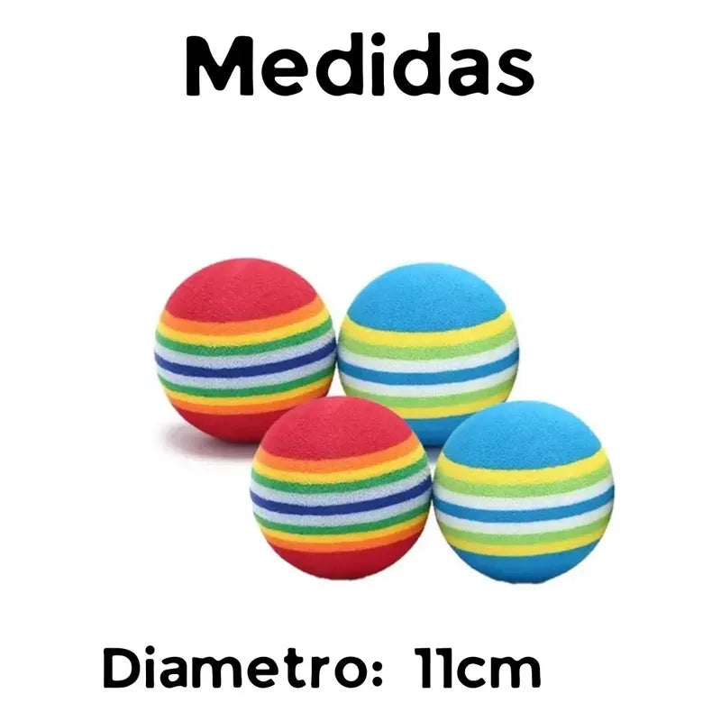 4 Pelotas Para Gatos Juguetes Para Gatos Juegos Para Gatos Arcoíris