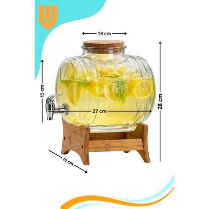 Servidor Jugos Agua  5,5l  Reuniones Fiesta Elegante Nordic Transparente
