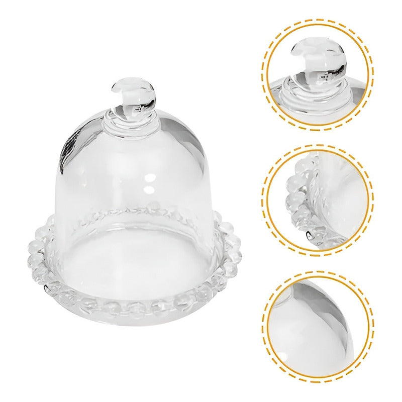 Cenicero De Vidrio Circular Con Tapa Cenicero Vidrio Redondo