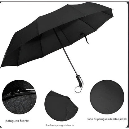 Paragua Parasol Lluvia Retractil Plegable 8 Varill Sombrilla