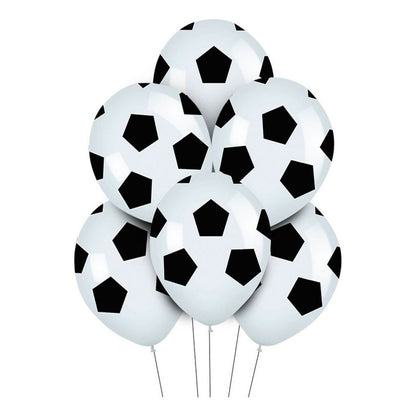 25 Globos Futbol Pelota Futbol Decoracion Fiesta Globos 214 Blanco Fútbol