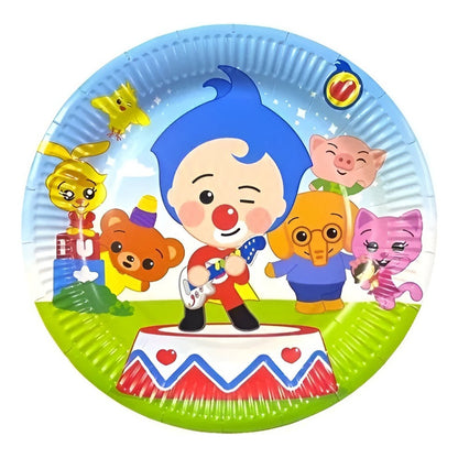 X20 Platos Cumpleaños Platos Desechable Plim Plim Cumpleaños