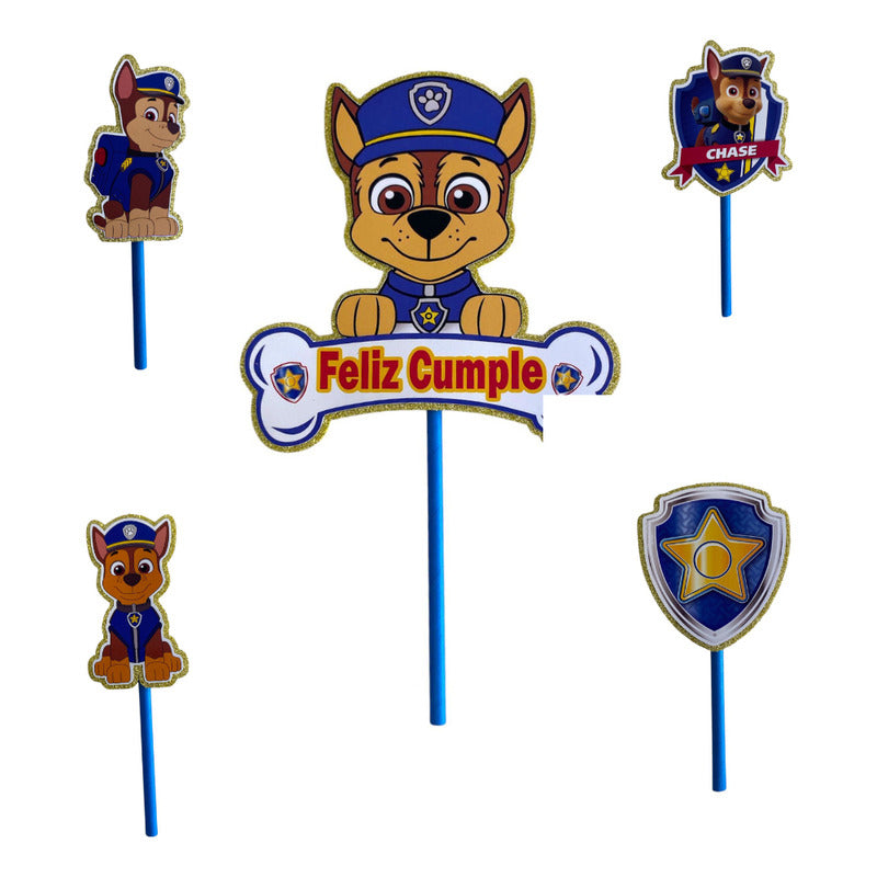 Topper Cumpleaños Torta Cotillon Cup Cake Fiestas Decoracion