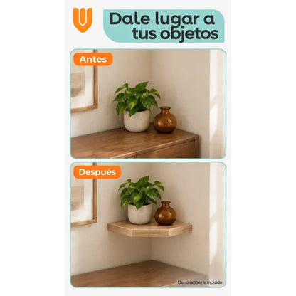 2 Repisas Esquineras Flotantes Mdf Beige 30x30 Cm Decoración Beige Repisa Esquinera Flotante Estante Mdf Marrón Decoración Rincón Pared Hogar Plantas Adornos Fotografías Living