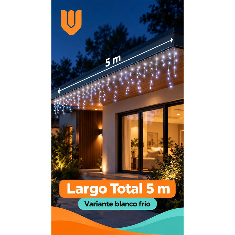 Luces Decoración Árbol Navidad Luz Led Navideña Blanco Blanco Guirnalda Led Navidad Luz Calida 5 Metros Ocho Funciones Cable... Blanco Guirnalda Led Navidad Luz Calida 5 Metros Ocho Funciones Cable...
