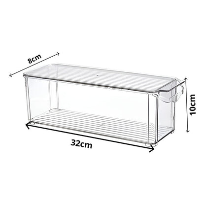 X2 Organizador Refrigerador Caja Organizador Contenedor Tapa