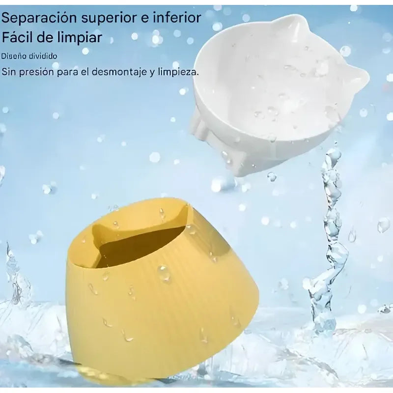 Plato Comida Perro Plato Alto Inclinable Plato Mascota