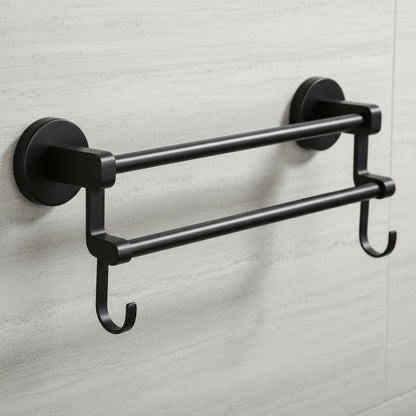 Toallero Doble Barra Calidad Premium Baño Cocina Resistente
