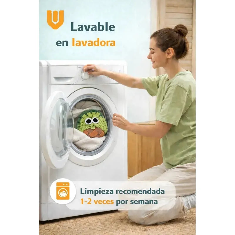 Alfombra Olfativa Aguacate Perro Juquete Estimulador Mascot Color Verde Palta Aguacate Natural Tonos Hoja Selva Mascotas Canino Estimulacion Sensorial Juego Interactivo Lavable
