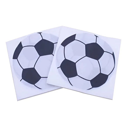 60 Servilletas Cumpleaños Feliz Cumpleaños Pelota De Futbol Blanco Pelota Futbol