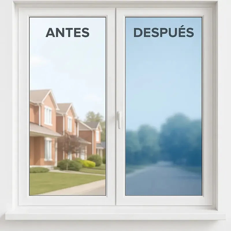 Vinilo Decorativo Espejo Ventana 2m 45cm Solar Privacidad Uv Azul Oscuro Reflectante Efecto Espejo Tono Moderno Elegante Privacidad Control Luz Apariencia Sofisticada Ventanas Hogar