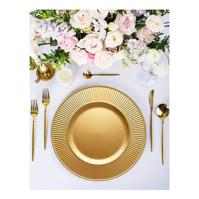 4 Plato Base Navideños Vajilla Navidad Juego De Platos 33cm