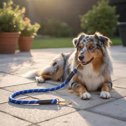 Correa Resistente Para Perro Correa Accesorio De Mascota Azul