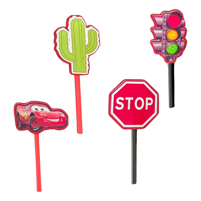 Topper Cumpleaños Torta Cotillon Cup Cake Fiestas Decoracion