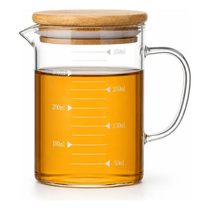 Taza Medidora Vidrio 350ml Transparente Vidrio Repostería Transparente