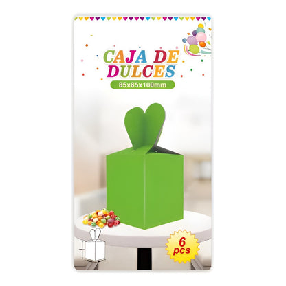 X6 Cajas De Regalo Para Dulces Cotillón Decoración Cumpleaño