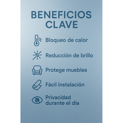 Privacidad Hogar Familiar Vinil Espejo Film Solar Ventanas C