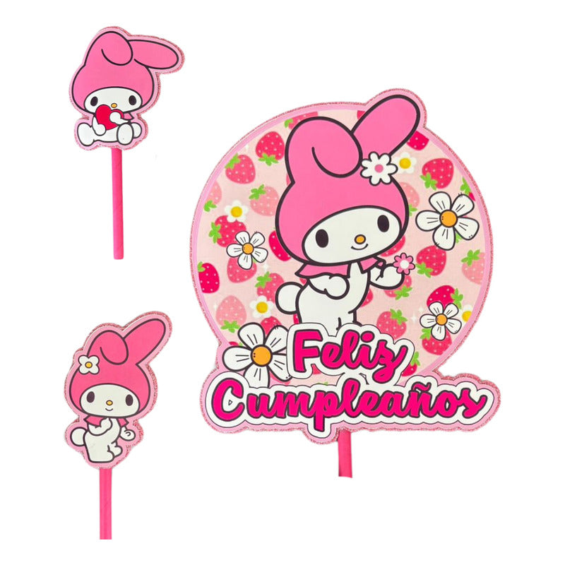 Topper Cumpleaños Torta Cotillon Cup Cake Fiestas Decoracion