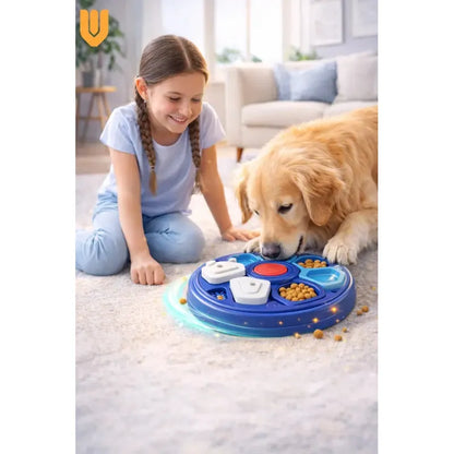 Plato Dispensador Premio Perro Plástico Azul Interactivo Azul Turquesa Azul Marino Blanco Rojo Multicolor Plato Premio Canino Comedero Lento Interactivo Olfativo Perro Mediano M
