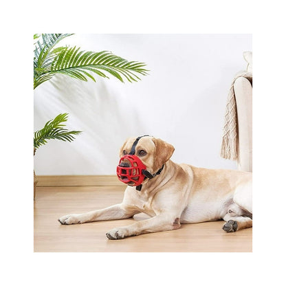 Bozal Perro Xl Vitrineon Cl Caucho Ajustable Antiescape