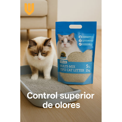 Arena Tofu Gatos Arena Bentonita Sanitaria Arena Tofu 2 Kg