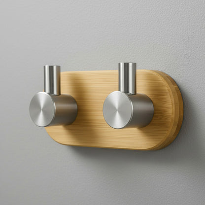Colgador Pared Acero Inoxidable Bambu Colgador Perchero