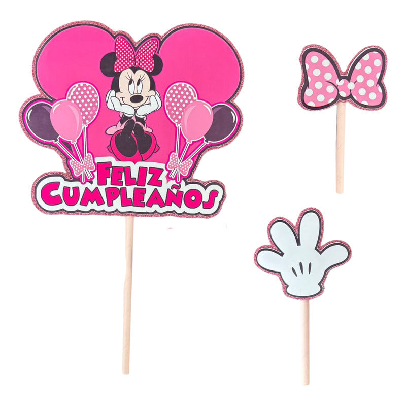 Topper Cumpleaños Torta Cotillon Cup Cake Fiestas Decoracion