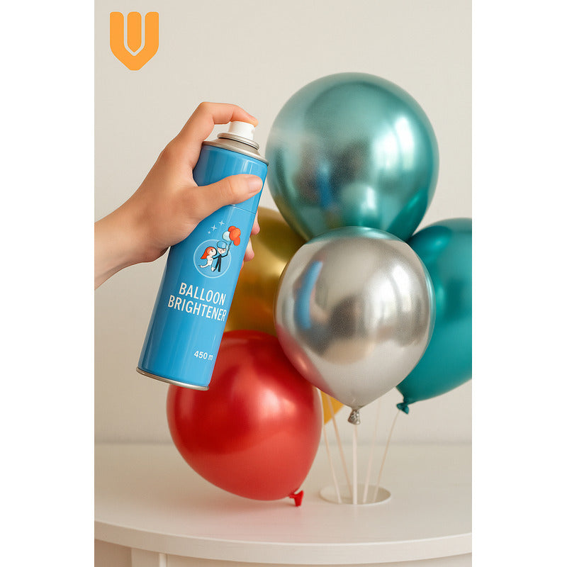 Abrillantador Spray Gel Globos Brillo Intenso Latex Fiesta