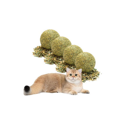 X4 Bola Catnip Para Gatos Juguetes De Gato Snack Para Gatos Color X4 Catnip Verde X-313