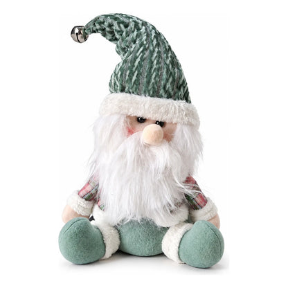 Muñeco Pascuero Navideño 45cm Decorativo Figuras Navidad Blanco Muñeco Pascuero Navideño Muñeco Papá Noel Viejito Pascuero Santa Claus Gorro Barba Blanca Figura Verdes Cascabel 45cm-pascuero