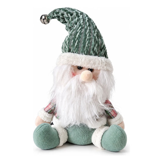 Muñeco Pascuero Navideño 45cm Decorativo Figuras Navidad Blanco Muñeco Pascuero Navideño Muñeco Papá Noel Viejito Pascuero Santa Claus Gorro Barba Blanca Figura Verdes Cascabel 45cm-pascuero