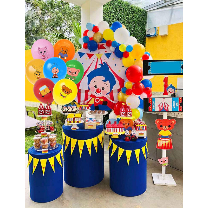 Mantel De Cumpleaños Plim Plim Mantel Decoracion Plim Plim