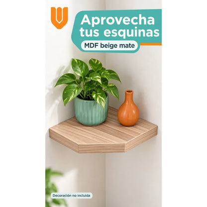 Repisa Esquinera Flotante Mdf Beige 30x30 Cm Vitrineon Cl Beige Repisa Esquinera Flotante Estante Mdf Marrón Decoración Rincón Pared Hogar Plantas Adornos Fotografías Living 30x30