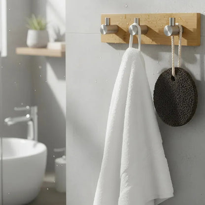 Gancho Adhesivo Fuerte Porta Ropa Mochilas Sombreros Pared Avellana Suave Matiz Artesanal Inspiracion Escandinava Atmosfera Confort Espacio Hogareno