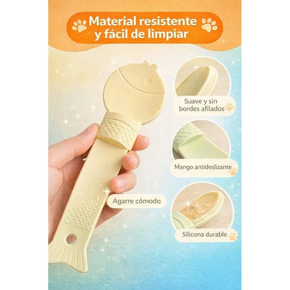 Utensilio Pet Premium Antidesperdicio Higienico Manual Uso Beige Neutro Calido Apariencia Premium Estilo Natural Combinable Decoracion Ambiente Armonico Accesorio Mascota Diseño Sofisticado