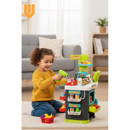 Set Supermercado Juguete Infantil Caja Registradora 81 Pieza