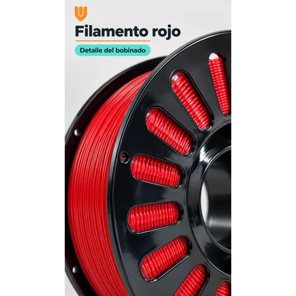 2 Rollos Filamento Rojo Impresora 3d Repuesto Carrete Bobina Rojo