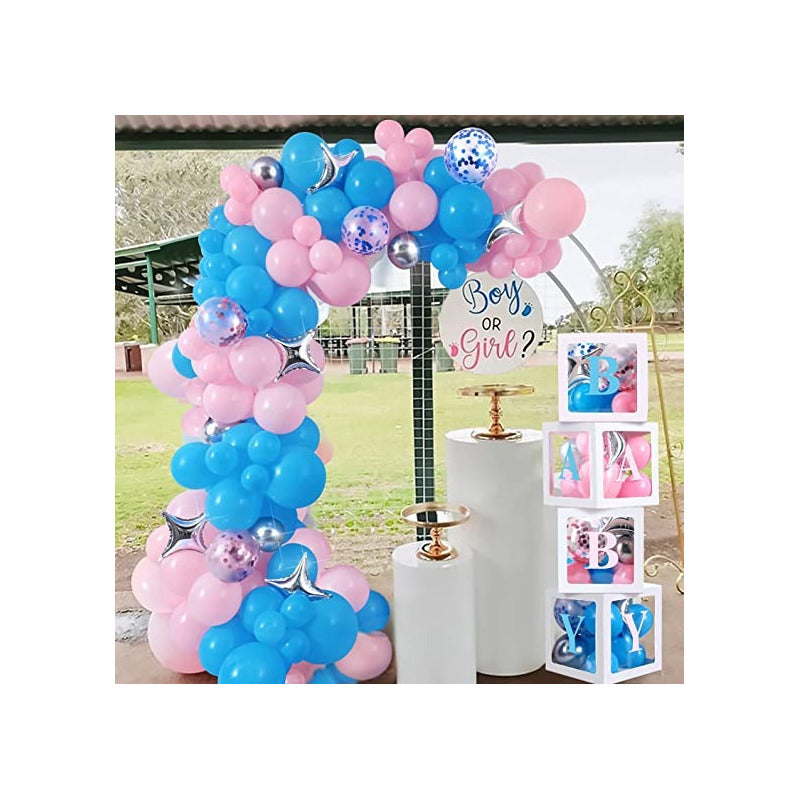 X8 Globos Baby Shower Decoracion Baby Shower Revelacion