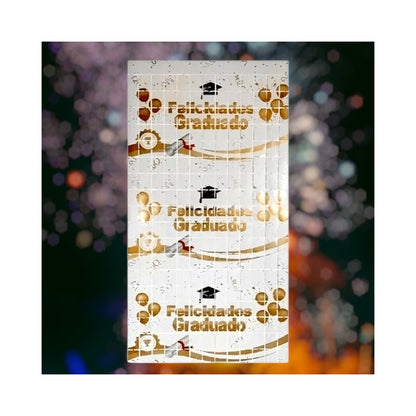 Cortina Metalizada Guirnalda Decoración Graduacion Decoracio