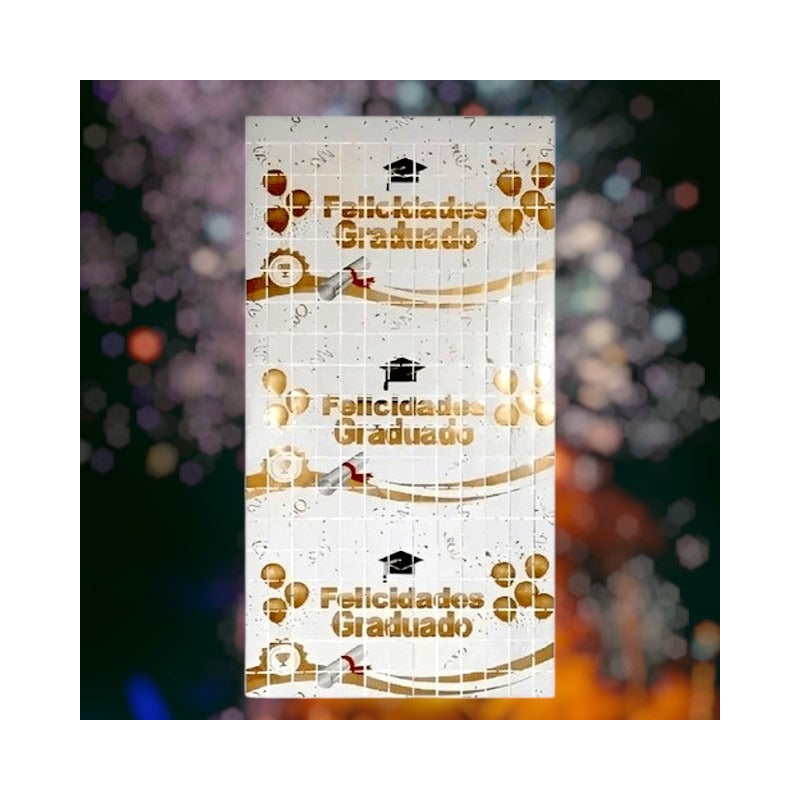 Cortina Metalizada Guirnalda Decoración Graduacion Decoracio