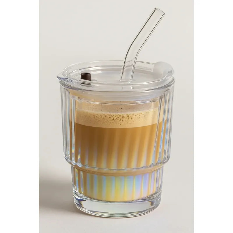 Vasos Con Bombilla Bombillas Reutilizables Tazas Transparent