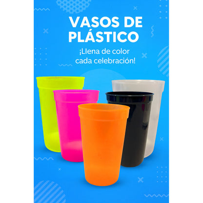 Set 6 Vasos Plastico Vaso Reutilizables Vasos Para Terremoto