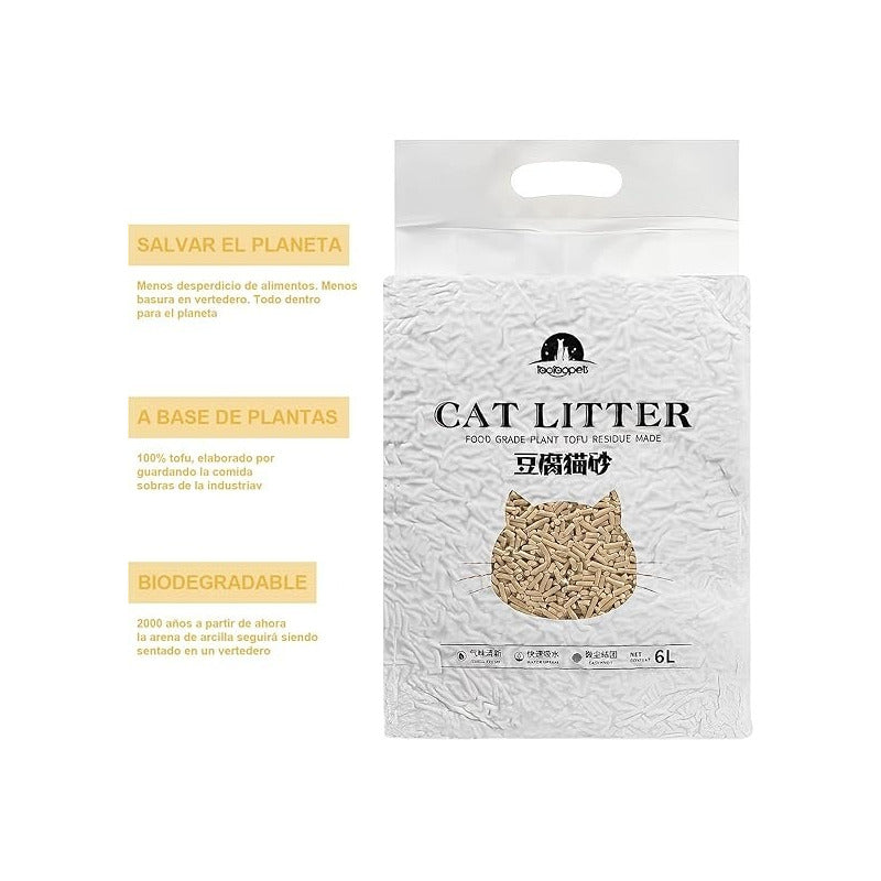 X4 Arena De Tofu Arena De Gato Sanitaria Arena Gato 2 Kg