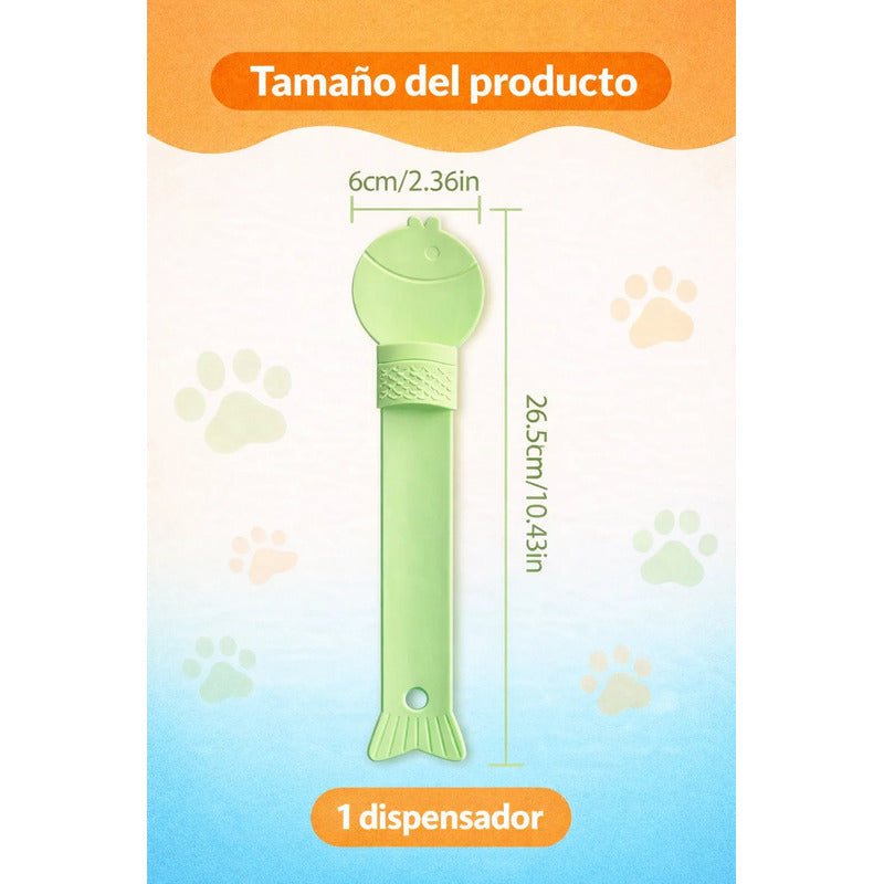 Cuchara Dispensadora Churu Snack Cremoso Alimento Mascotas Al Azar Cuchara Dispensadora Snack Cremoso Mascotas Churu Plastico Manual Interactivo 26cm Alimentacion Perros Gatos