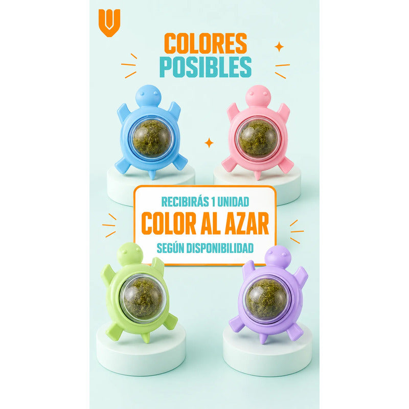X4 Bola Hierba Gatera Catnip Snack Para Gatos Bola Adhesiva  Variado Pequeño