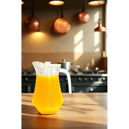 Jarra De Vidrio De Agua Jarra Jugo Jarras Agua Jarra De Vidrio Para Jugos Bebidas Cocteles Jarra Para Agua Con Tapa Jarra Vitrineon Cl Transparente