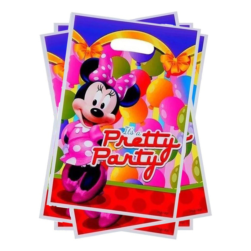 10 Bolsas Para Piñata Minnie Bolsas Para Dulces Piñata