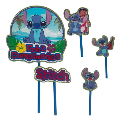 Topper Cumpleaños Torta Cotillon Cup Cake Fiestas Decoracion