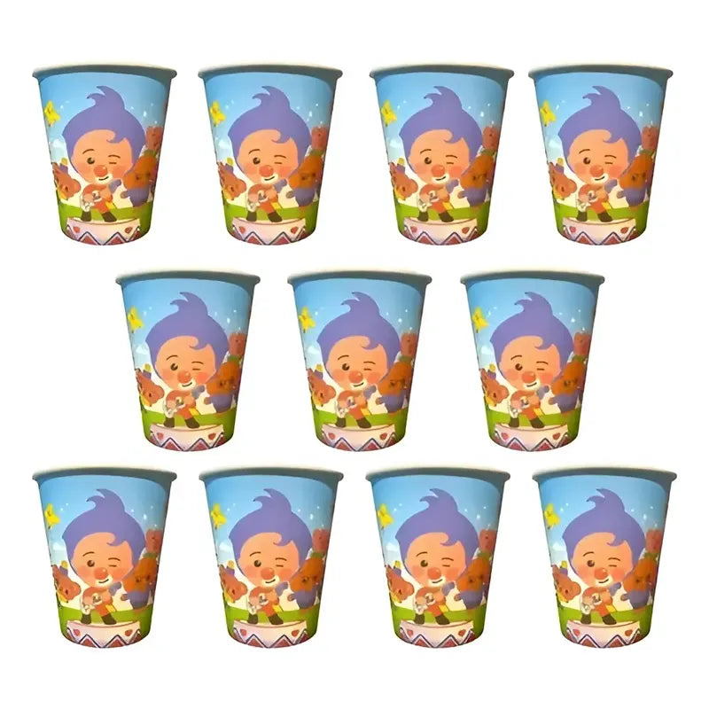 X20 Vasos Cumpleaños Vasos Desechable Cumpleaños Plim Plim Plim Plim