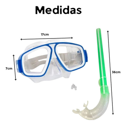 Set De Buceo Mascara De Buceo Snorkel Playa Piscina Niños